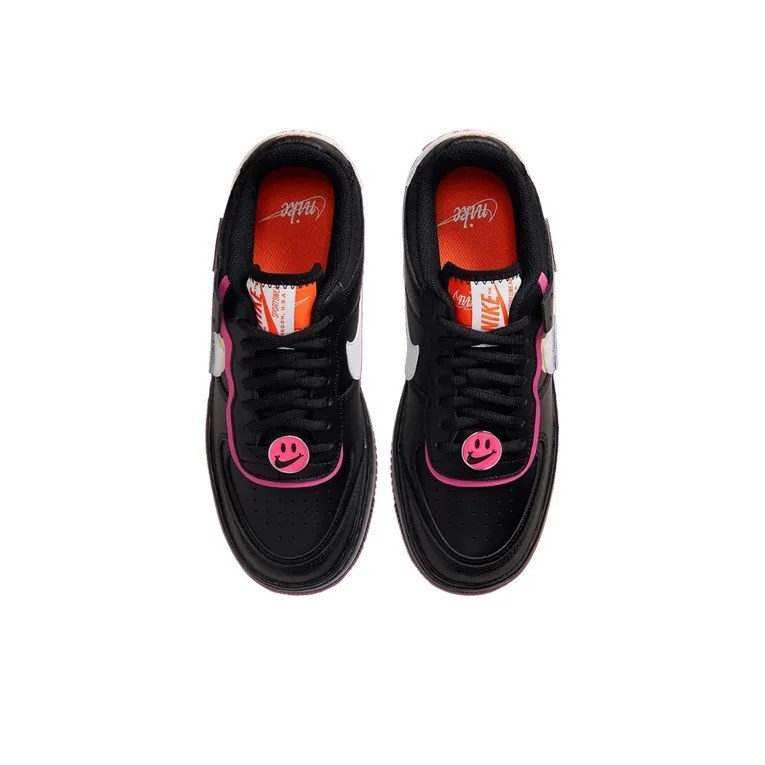 Nike Air Force 1 Low Shadow Removable Patches Black Pink Women's-3