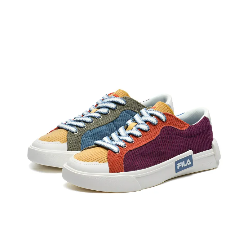 FILA FUSION POP Anti Slip Wear Resistant Low Top Skateboard Shoes Women's Blue Purple-1