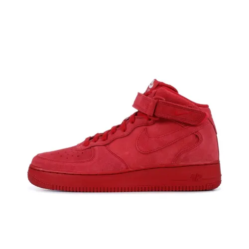 Nike Air Force 1 Mid Red Suede GS