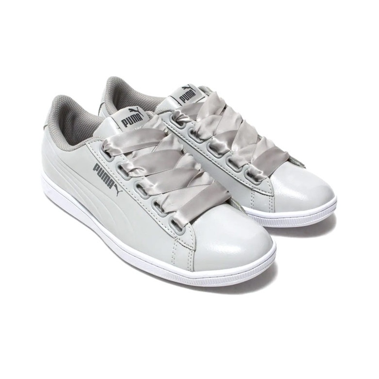 PUMA Vikky Ribbon Patent Grey Casual Women s US W 6 Cheap Rcj Jordan Outlet