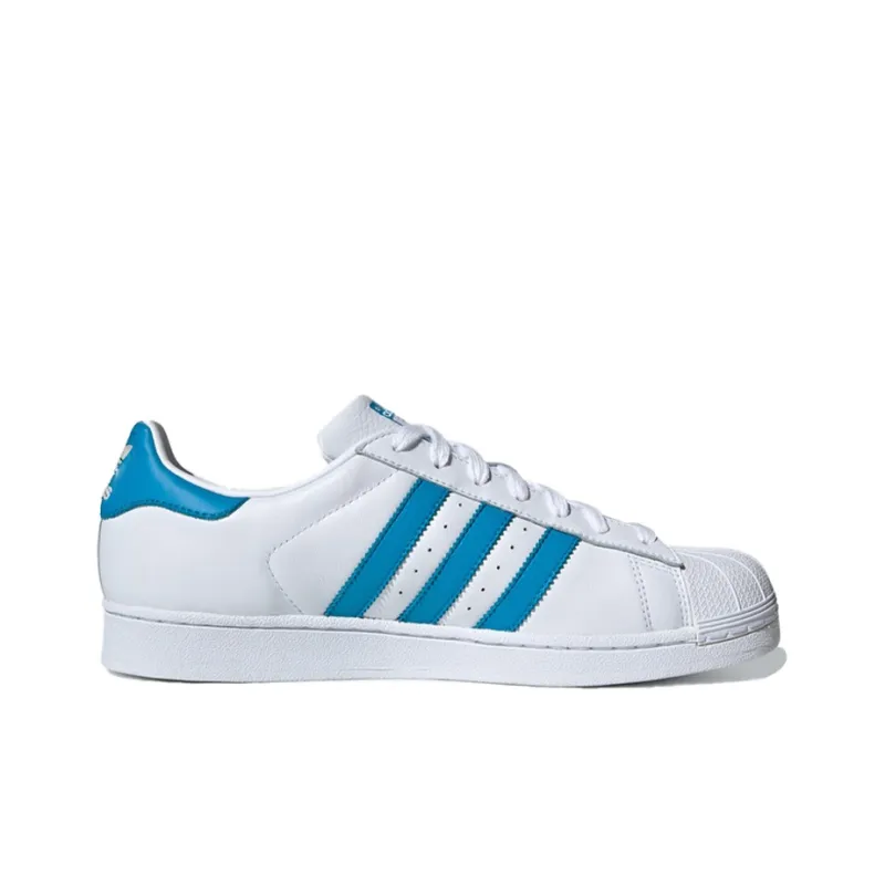 Adidas Superstar White Blue-1