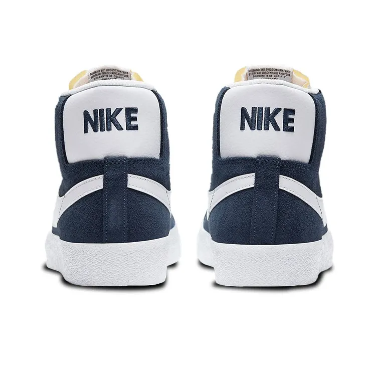 Nike Sb Zoom Blazer Mid Navy White-4