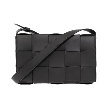 Bottega Veneta CASSETTE Sheepskin Tofu Bag Shoulder Bag Crossbody Bag Regular Women's Black