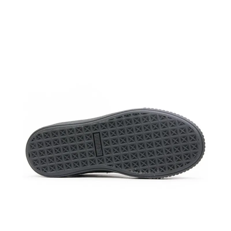 PUMA Basket Platform Euphoria RG Cushioning Balance Lightweight Low-Top Skateboard Shoes Women's Black-4