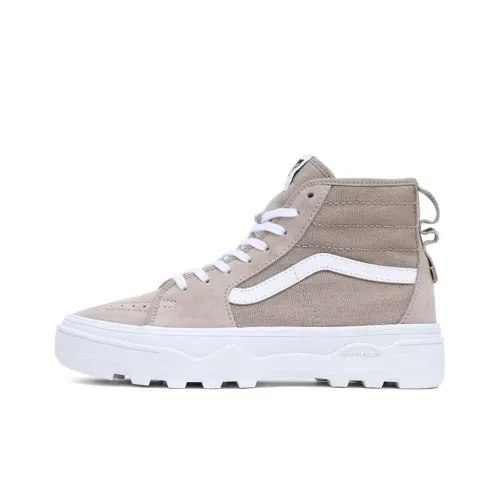 Vans SK8 Skateboard Shoes Women's High-Top Light Brown