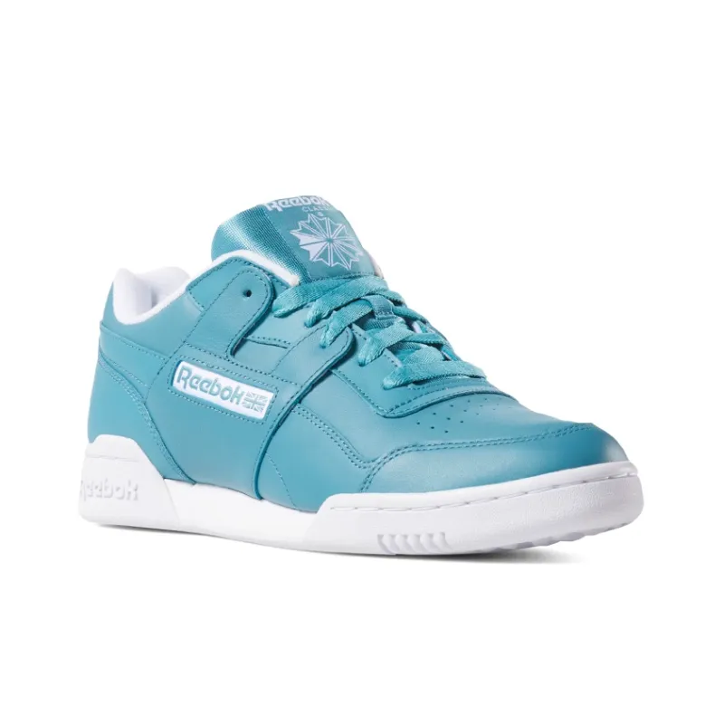 Reebok Workout Skateboard Shoes Men Low-Top Lake Blue-2