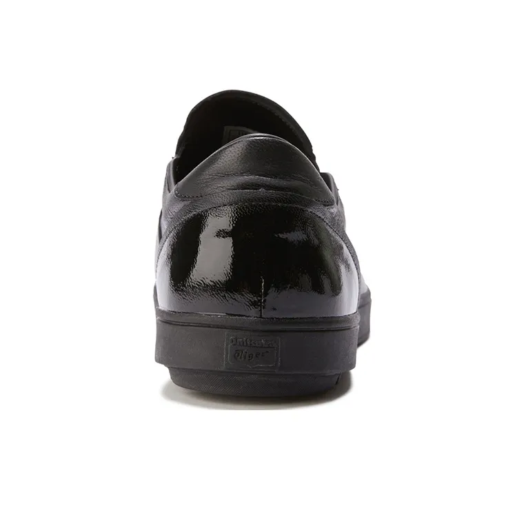 Onitsuka Tiger Slip on Deluxe Cushioning, Wear Resistant Low Top Skateboard Shoes Men's Black-4