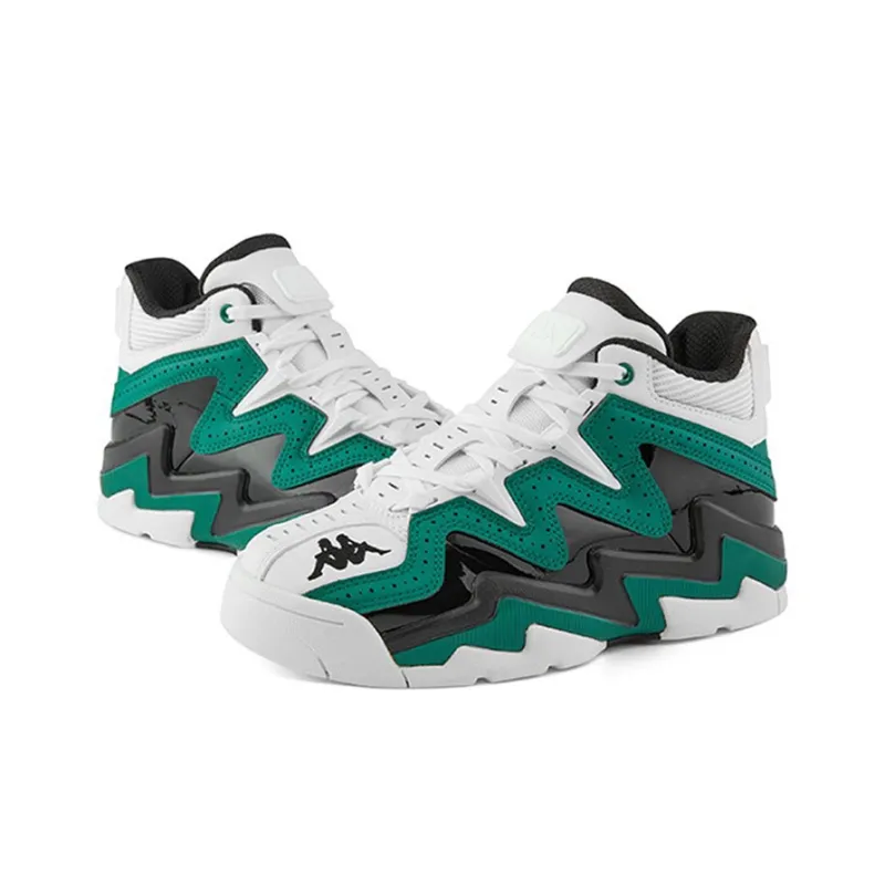 Kappa High Top Skateboard Shoes Unisex Lake Green-3