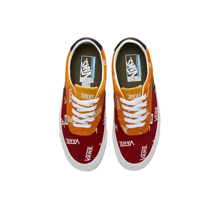 Vans Unisex SK8 Low Reissue Sneakers Red/Yellow-3