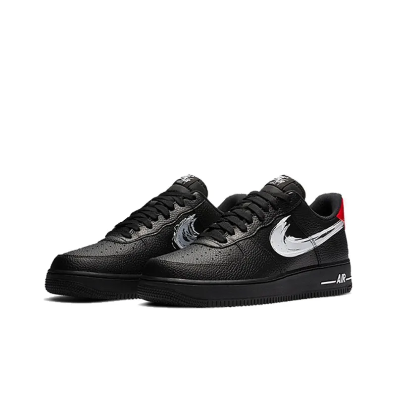 Nike Air Force 1 Low Brushstroke Black-2