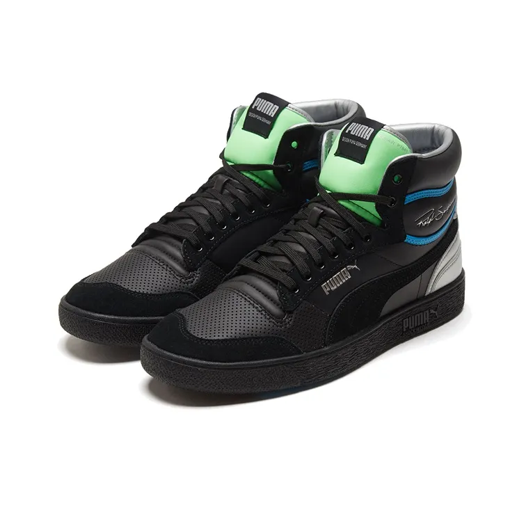 PUMA Ralph Sampson Mid 'Royal Black Elektro Green'-2