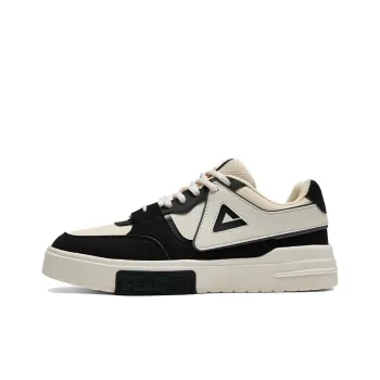PEAK Non slip Lightweight Low Top Skateboard Shoes Women's Black Beige