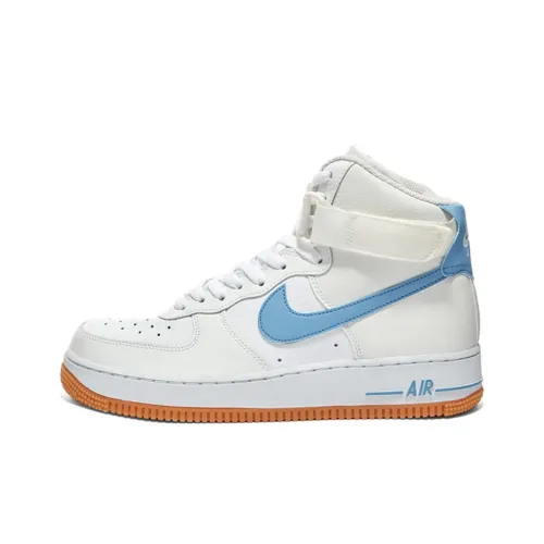 Nike Air Force 1 Skateboard Shoes Women's High-Top White/Blue