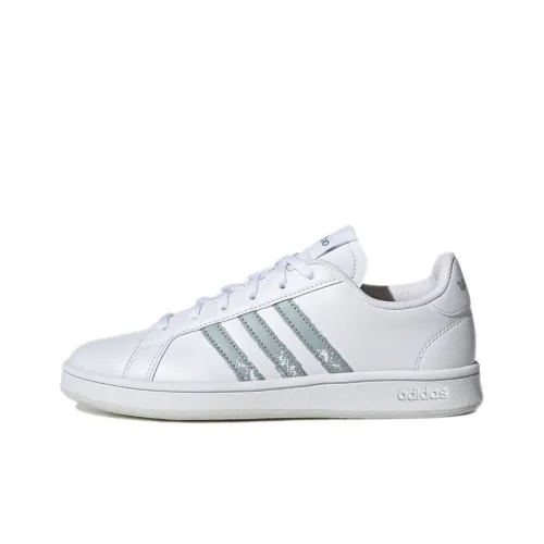 Adidas Neo GRAND COURT Skateboard Shoes Women's Low-Top White/Blue