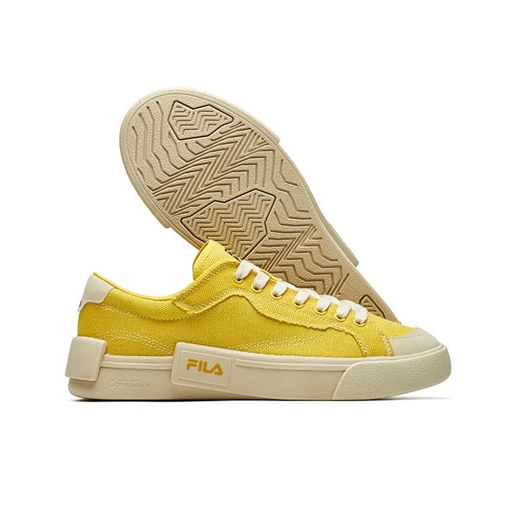 FILA FUSION Canvas Shoes 'Yellow' Women's-5