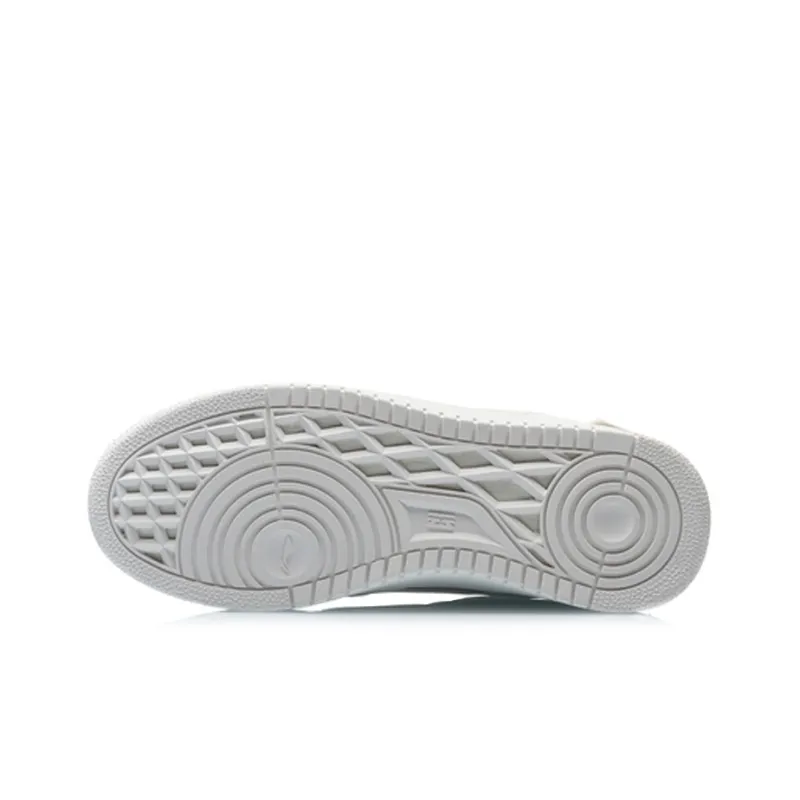 LiNing Anti Slip Wear Resistant Low Top Skateboard Shoes Women's White-4