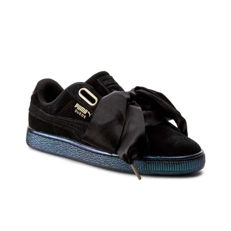 PUMA Suede Heart Satin Black-2