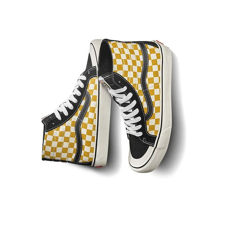 Vans SK8 HI 'Black Yellow White'-4