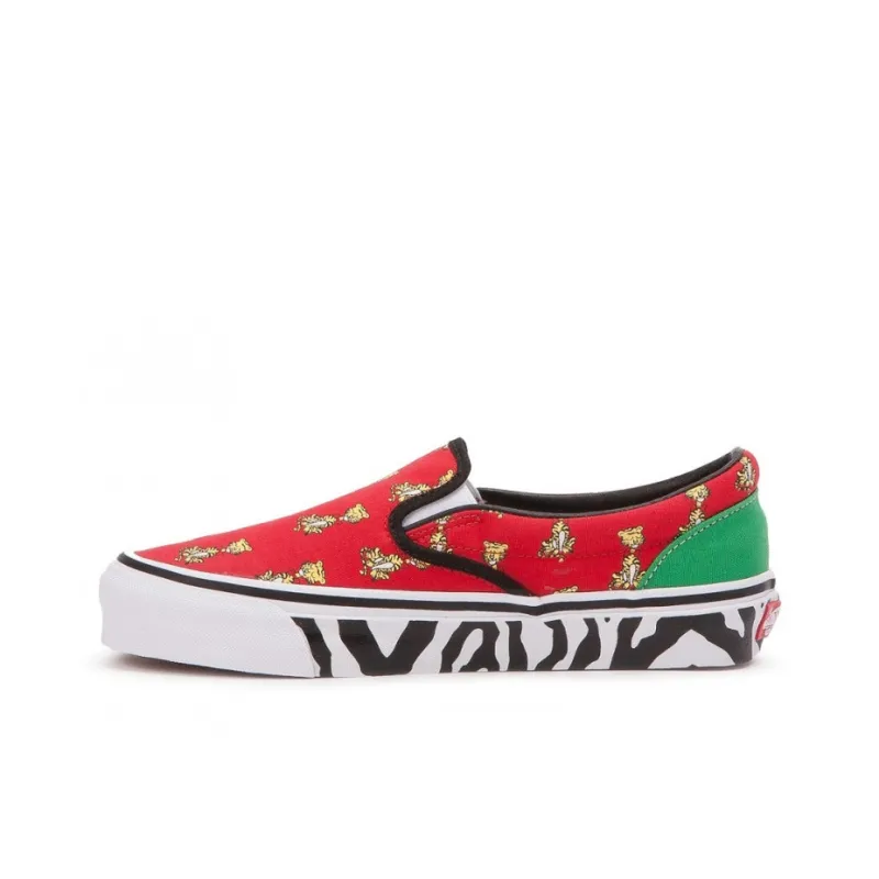 Vans X Aries Og Classic Slipon 'Red White'-0
