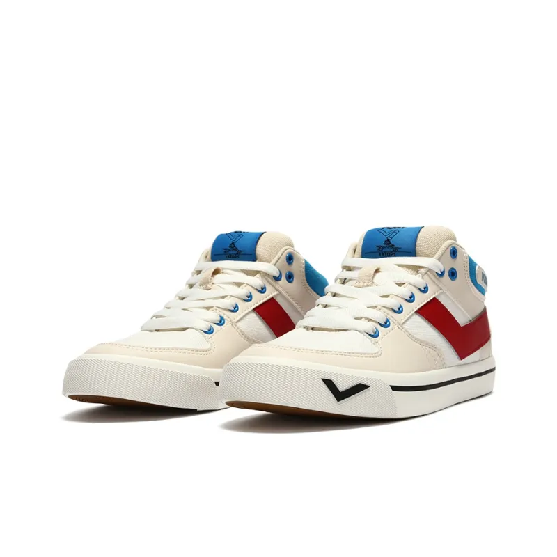 PONY Atop Cushioning Wear Resistant Low Top Skateboard Shoes Women's Ecru-2