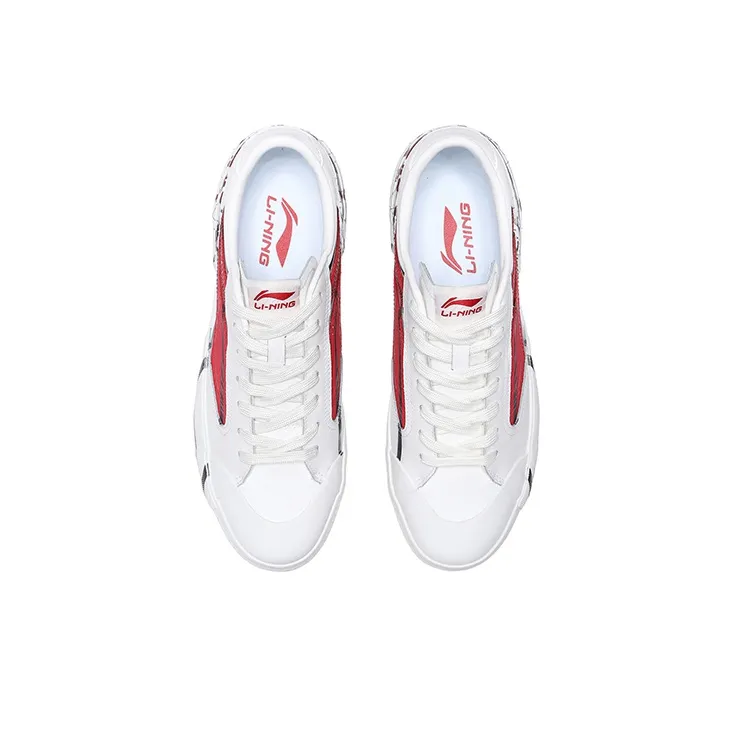 LiNing Weiwu Paris Fashion Week Vintage Shoes 'White Red'-3