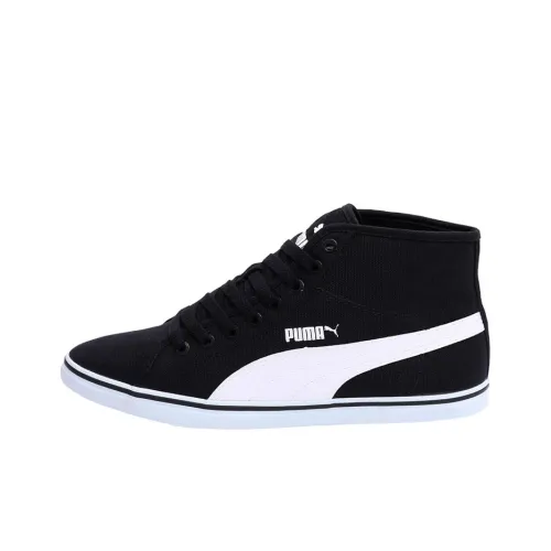 PUMA Elsu V2 Mid Cv Dp Lightweight Coverage Mid-Top Skateboard Shoes Men's Black White