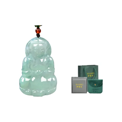 IVANFU Jadeite Pendants Men Jadeite Guanyin