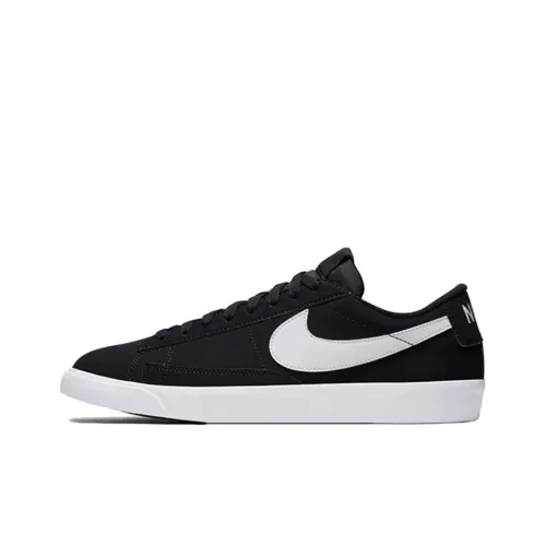 Nike Blazer Skateboard Shoes Men Low-Top Black/White