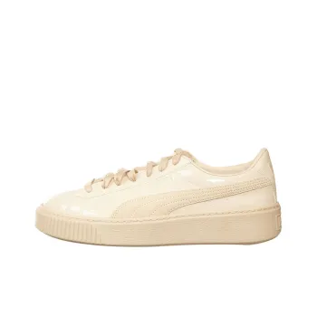 PUMA Basket Series Skateboard Shoes Women's Low-Top Pink