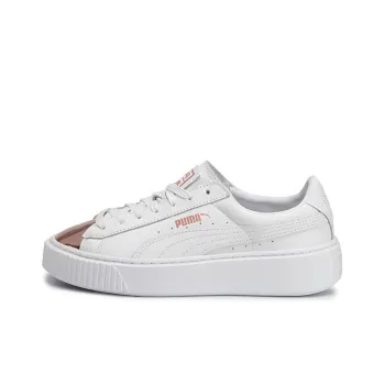 PUMA Basket Platform Metallic 'White Rose Gold' Women's