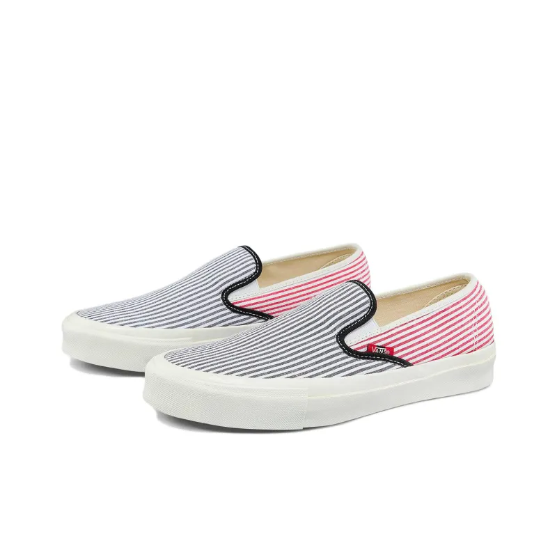 Vans Style 48 Lx Casual Fashion Skate Shoes Unisex Blue Pink Stripe 'Blue Pink'-1