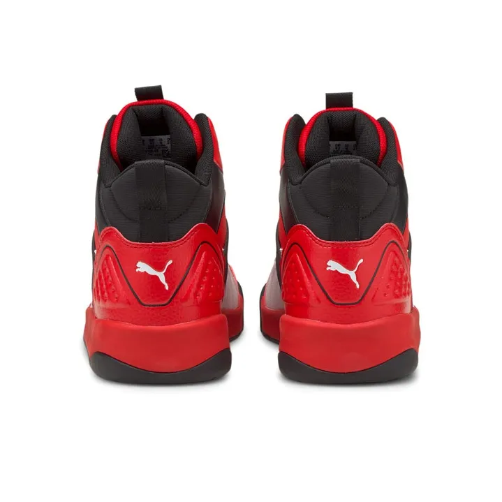 PUMA Backcourt Skateboard Shoes Men Mid Top Red-2
