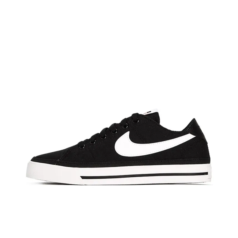 Nike Court Legacy Canvas Black White Women's-0