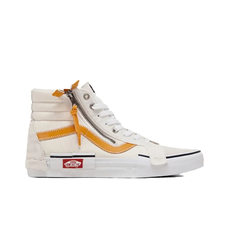 Vans SK8 HI Shoes White/Yellow-1
