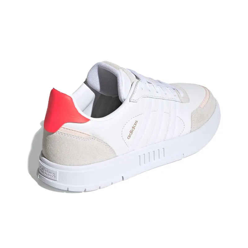 Adidas Courtmaster White Signal Pink Women's-3