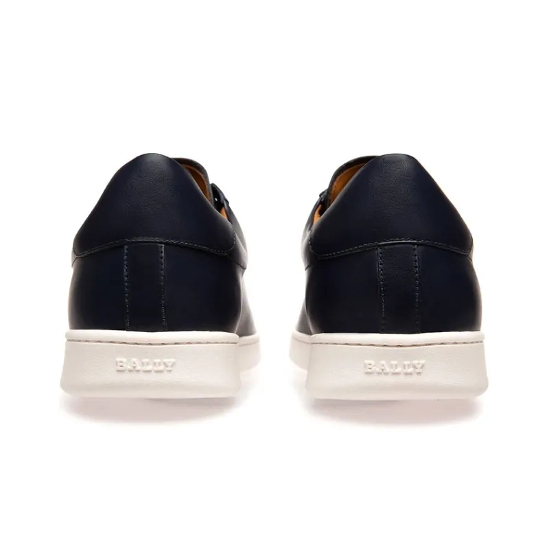 BALLY Skateboard Shoes Men Low Top Dark Marine Blue-4