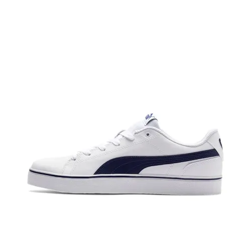 PUMA Court Point Skateboard Shoes Unisex Low-Top White/Blue