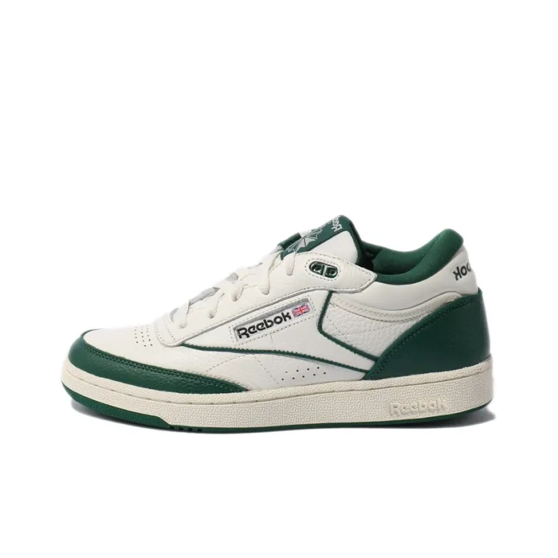 Reebok Unisex Club C Mid Ii Sneakers White/Green-0