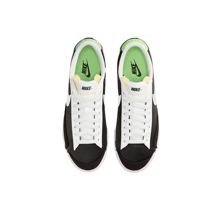 Nike Blazer Low Platform Black Metallic Silver Women's-3