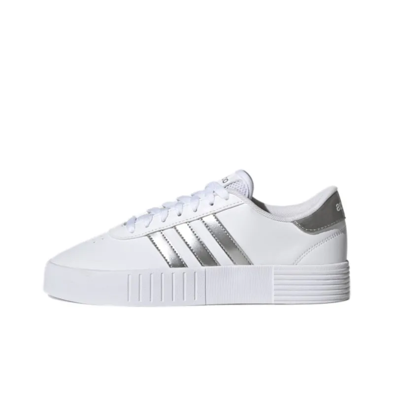 Adidas Neo Court Bold Abrasion Resistant Low Top Skateboard Shoes Women's Bright White-0