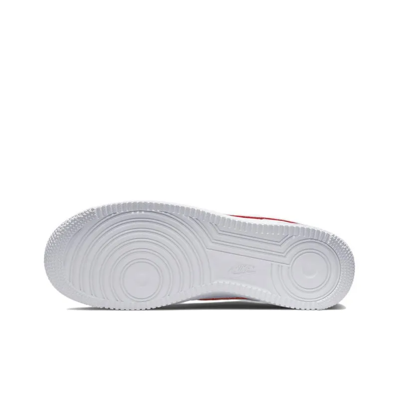 Nike Air Force 1 Low Just Do It White Noble Green Metallic Silver University Red-5