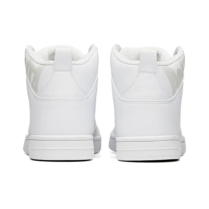 Anta Slip Resistant Coverage High Top Skateboard Shoes Women's Anta White-3