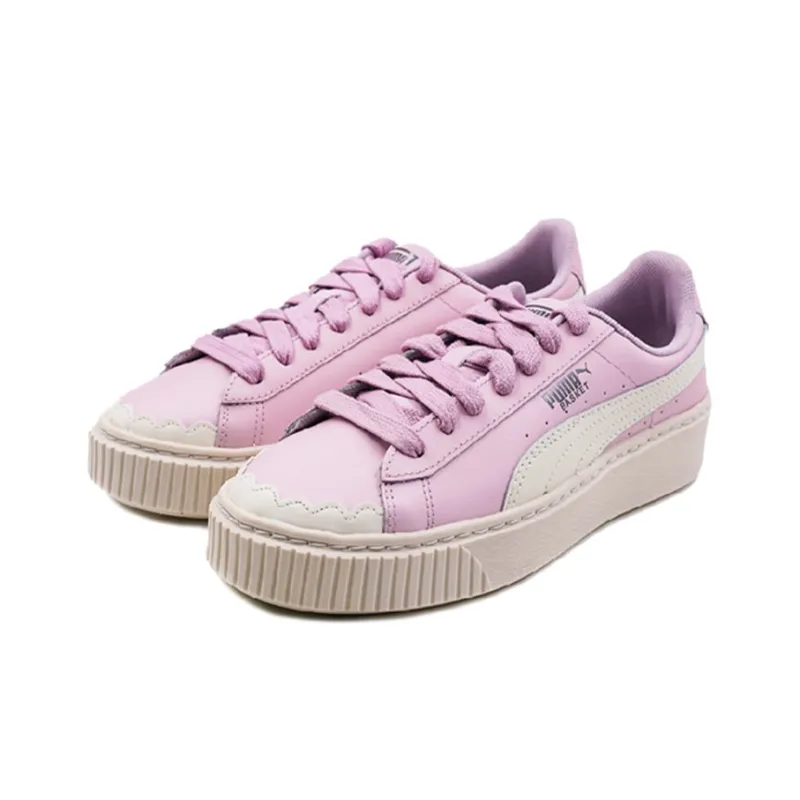 PUMA Basket Platform Scallop 'Pink' Women's-1