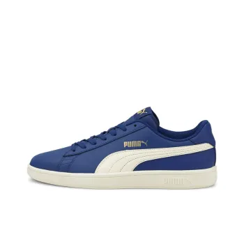 PUMA Smash V2 Lightweight Low-Top Skateboard Shoes Unisex Gray White