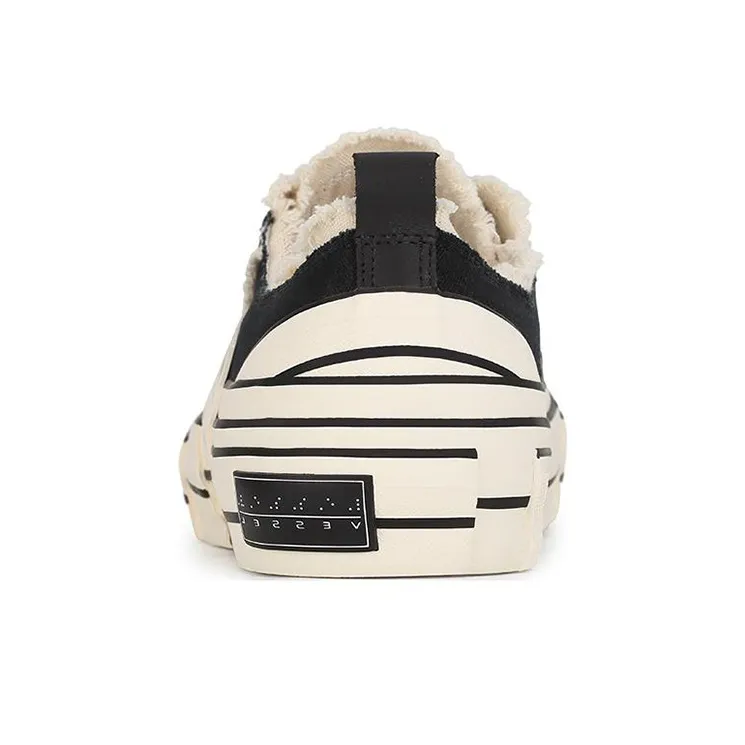 VESSEL G.O.P. Lows Black Anti Slip And Wear Resistant Lightweight Low Top Skateboard Shoes Unisex Black-4