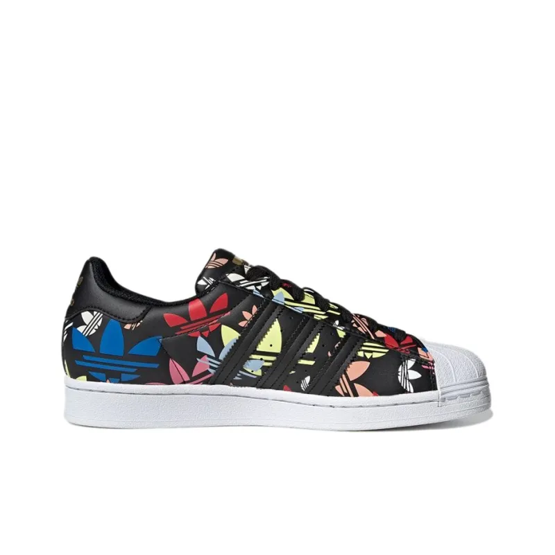 Adidas Originals Superstar 'Allover Trefoil   Black Multi'-1