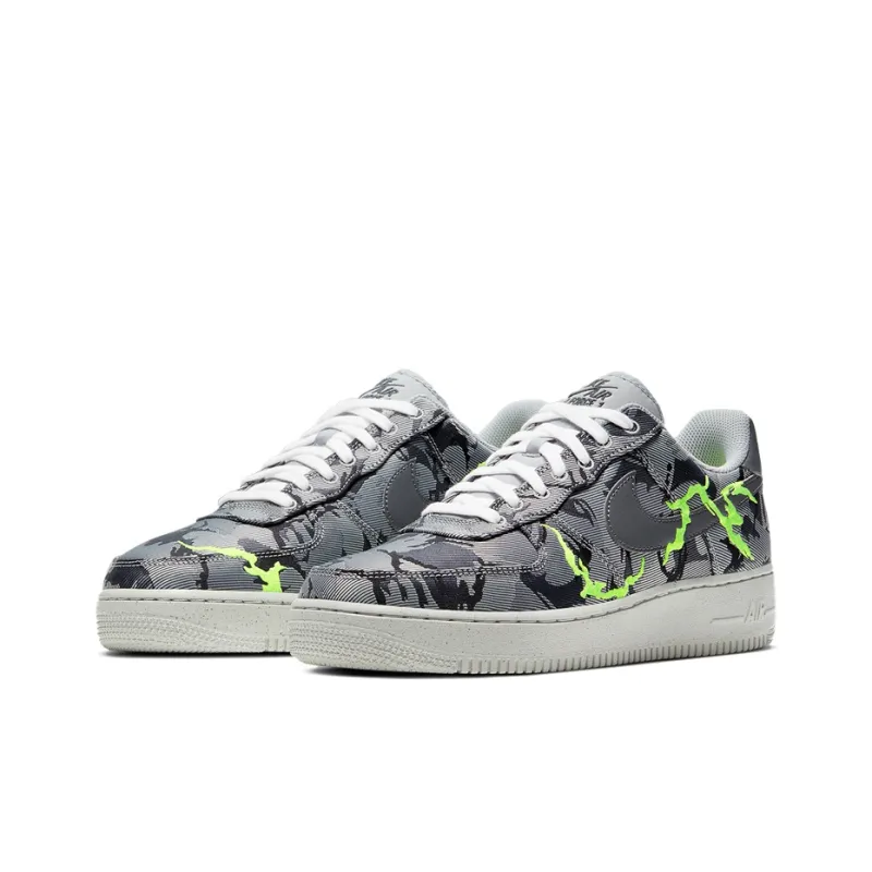 Nike Air Force 1 Low '07 Lx Light Smoke Grey Camo Embroidery-2