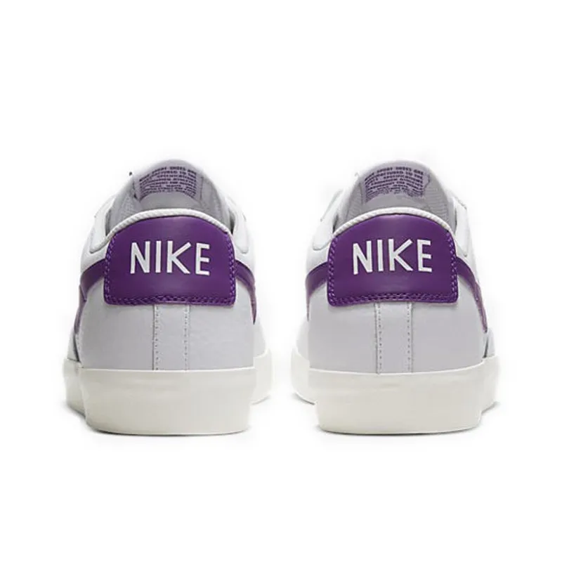 Nike Blazer Low Leather White Purple-4