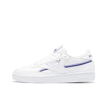 Reebok Club C 85 Vegan Cloud White Bold Purple Women's