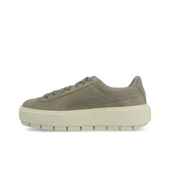 PUMA Platform Trace Low Tops Casual Skateboarding Shoes Green Women's